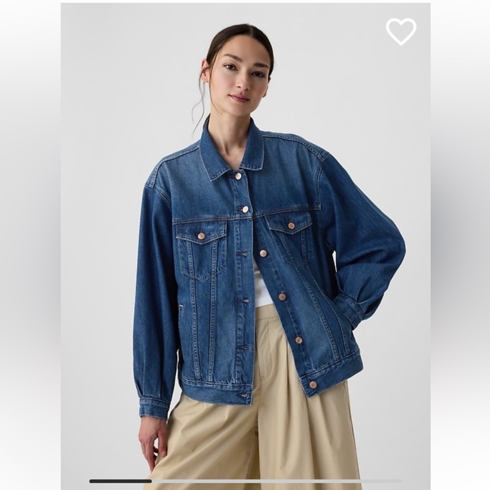 Gap x DOEN the oversized icon denim jacket size XS _ NWT